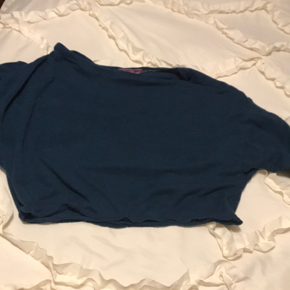 Size M navy blue crop top by Derek Heart